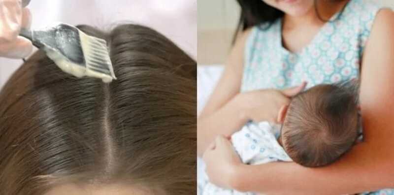 Mẹ đang cho con bú có nhuộm tóc được không?
