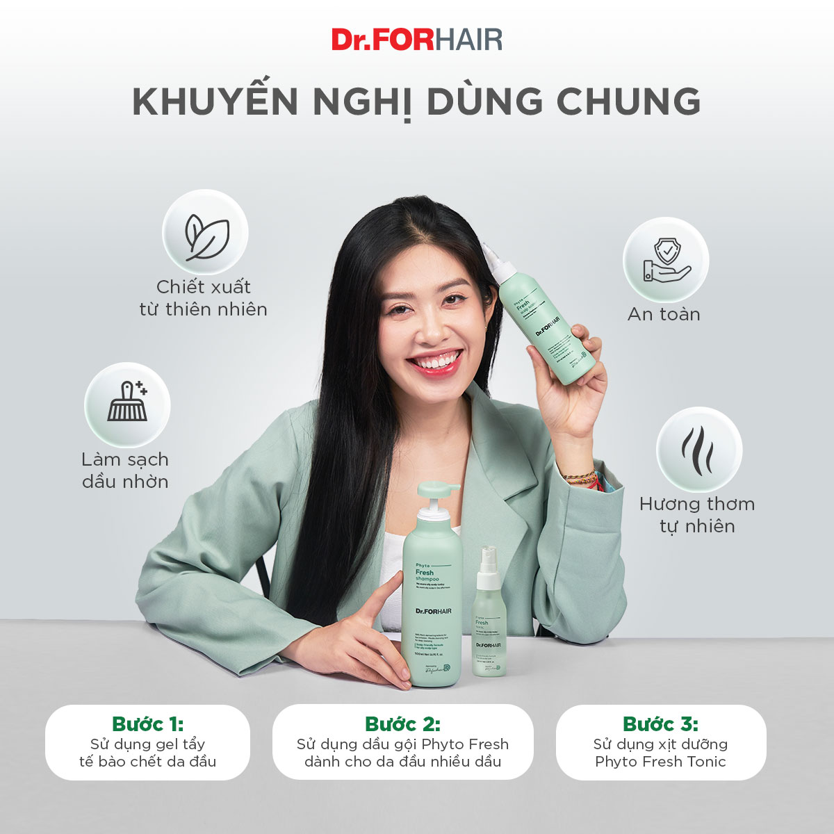 phyto fresh scalp scaler x phyto fresh shampoo x phyto fresh tonic