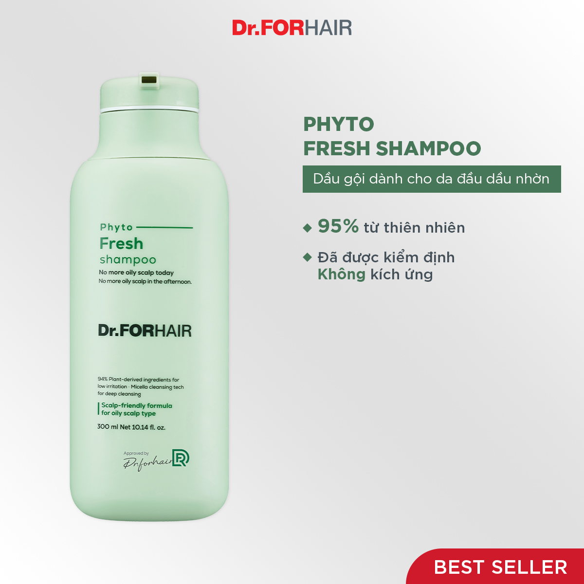 Dầu gội dành cho da đầu nhờn Dr.FORHAIR PHYTO FRESH SHAMPOO
