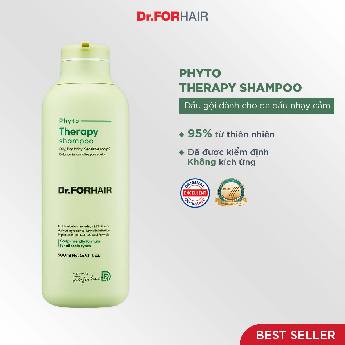 Dầu gội cho da nhạy cảm Dr.FORHAIR PHYTO THERAPY SHAMPOO