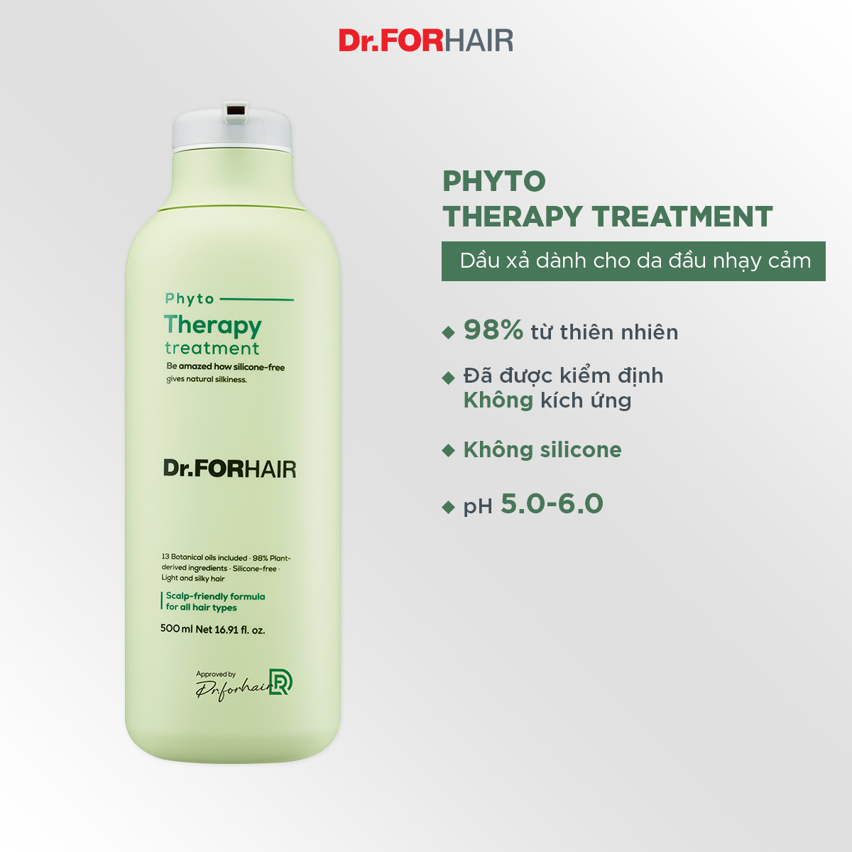 Dầu xả cho da nhạy cảm Dr.FORHAIR PHYTO THERAPY TREATMENT