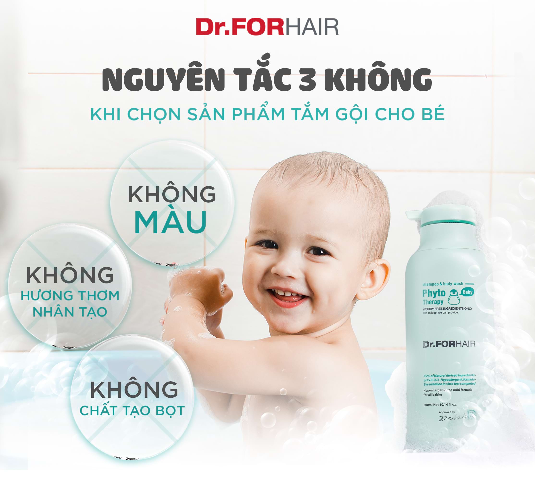 tắm gội cho bé