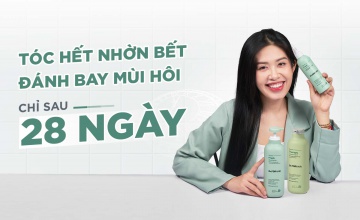 Tóc Hết Nhờn Bết, Đánh Bay Mùi Hôi Chỉ Sau 28 Ngày
